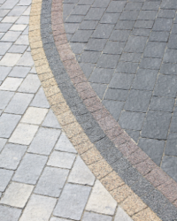Изображение гладкой тротуарной бетонной плитки Polbruk Trento